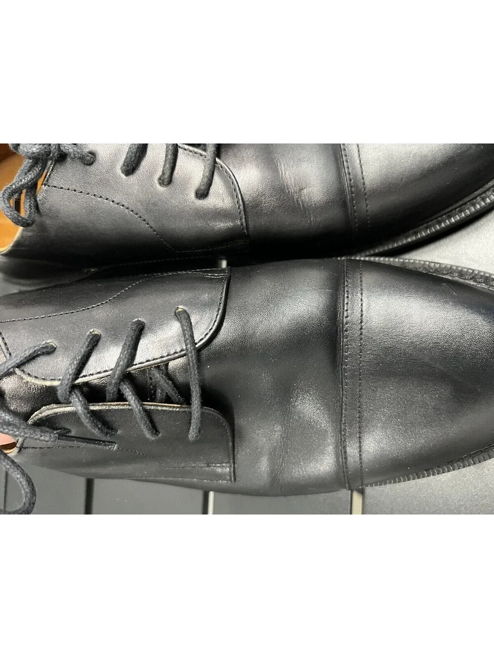 Polo Ralph Lauren Men’s Ashe Derby Leather Oxford Dress Formal Shoes  Size 12